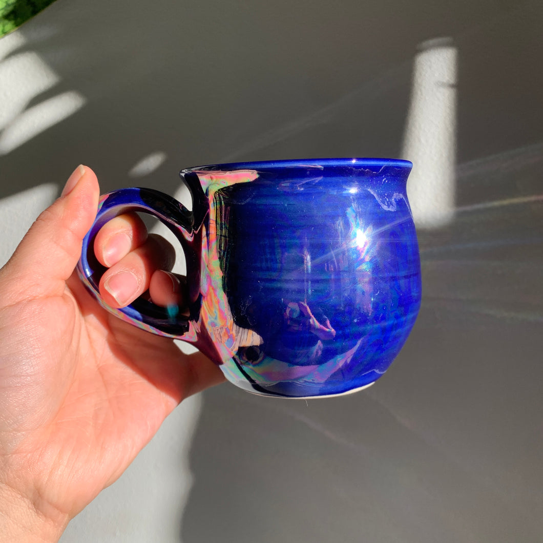 Blue Iridescent Mug