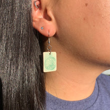 Load image into Gallery viewer, Small Mahjong Earrings - "Good Fortune"