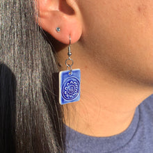 Load image into Gallery viewer, Small Mahjong Earrings - "Good Fortune"