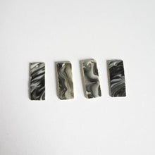 Load image into Gallery viewer, Black & White Marble Earrings