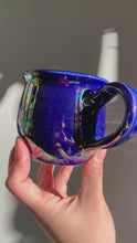 Load and play video in Gallery viewer, Blue Iridescent Mug
