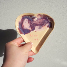 Load image into Gallery viewer, Heart Trinket Dish, &quot;Kiss Me&quot; #2
