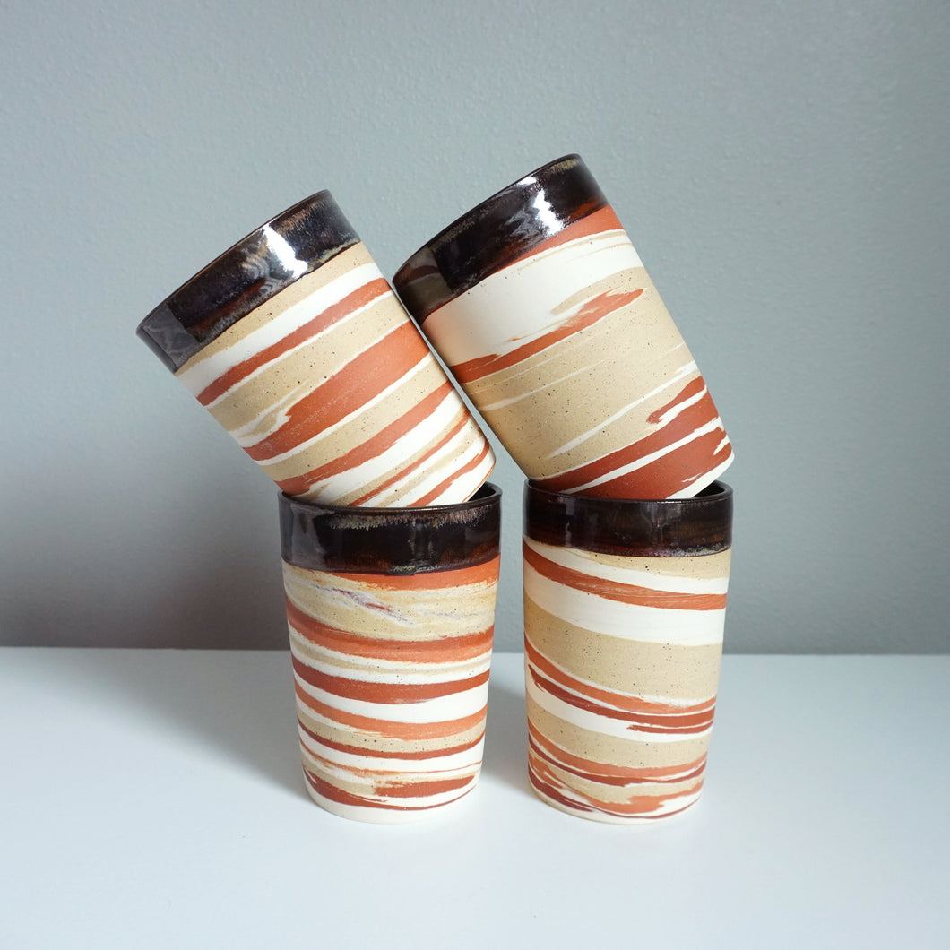 Brown Marble Tumbler